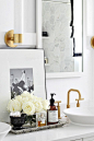 Sophisticated bathroom decor | Bliss at Home, July 2015: 