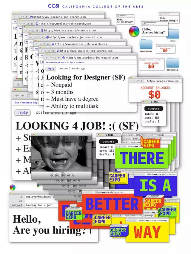 加利福尼亚艺术学院年度招聘会平面设计