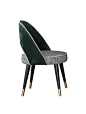 美式实木餐椅简约现代布艺设计师创意咖啡厅休闲椅家用餐厅椅子