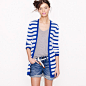 Featherweight cashmere stripe cardigan