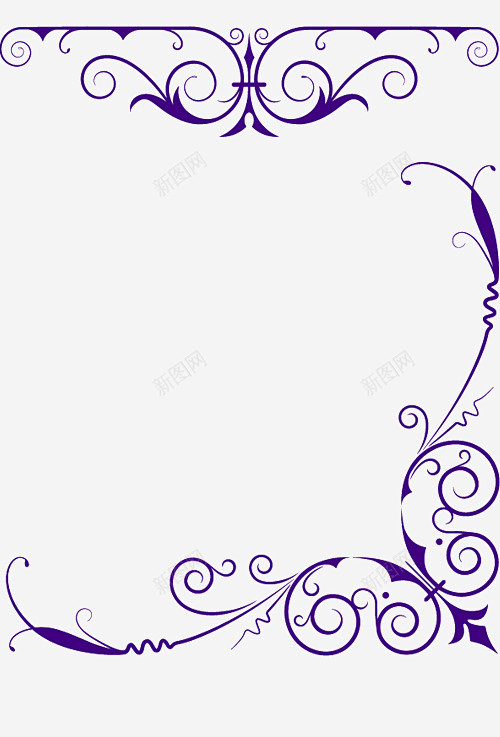 欧式花纹高清素材 底纹 欧式花纹 紫色花...