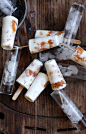 Peach, Lime and Coconut Pops