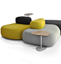 Hitch Mylius presents the contemporary upholstered furniture in London #yellow: 