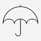 雨伞防雨冬季图标 平面电商 创意素材