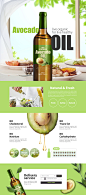 西式餐点 水果沙拉 牛油果油 天然有机 食品网页设计PSD tit245t0075w6