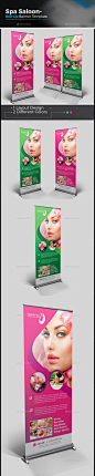 Beauty Salon & Spa - Roll-Up Banner - Signage Print Templates