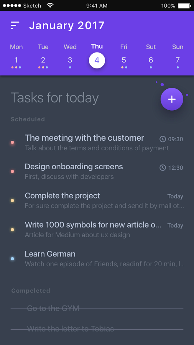 07 tasks list tapped