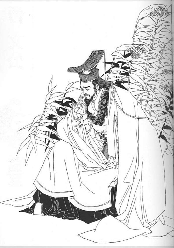 日本画家皇名月的中国《历代帝王图》（一）