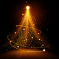 Particle Christmas : Christmas decoration made of particle