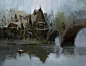 Windmill Sketches, Zac Retz : Quick / messy lunch paintings