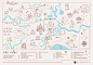 Kids placemat for Barbaresco restaurant : This is a placemat for kids with a map of Italian region Piedmont in which there is а Barbaresco comune. Kids can colour the map, examine food and animals of the region while adults enjoy the food.