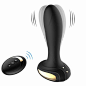 Vibrating Anal Butt Plug and Massager, Tracy's Dog 10 Speed Silicone Rechargeable & Waterproof Anal Sex Toys Powerful Anal Vibrator with Wireless Remote for Hands Free Fun