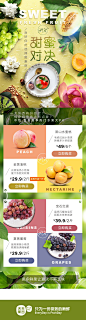 天天果园 水果 食品 手机版 无线端 M端 店铺首页页面设计
