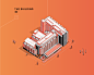 London SPECTRUM Map : I was commissioned by the Stepladder agency to develop a London Map for the SPECTRUM building. The goal was to representate the sourronded area adding severals famous places.I work with an isometric linear style, that suits perfectly