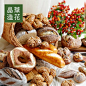 台湾高档仿真面包模型假面包装饰道具坚果花生大面包仿真食物模型-淘宝网