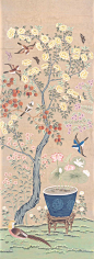  Chinoiserie Handpainted Silk Wallpaper 