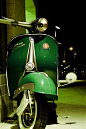 green vespa