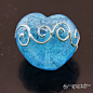 Metallic Scrolls on Aqua Heart by ~booga119 on deviantART@北坤人素材