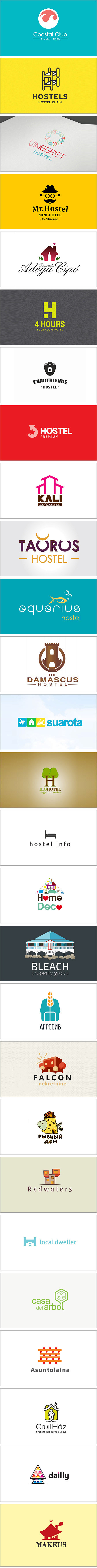 【早安Logo！一组旅馆元素的Logo设...