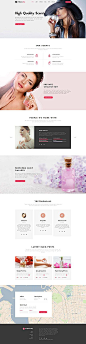 Template 62128 - Perfume Online  Responsive Website Template: 