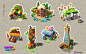 Bubble Island2 : 3D assets and maps for Wooga's Bubble Island2