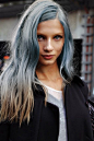 this silver to blond ombre hair