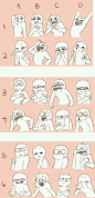 expression and pose examples - I will do four of them, if you do three of them. You choose the characters.
