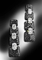 De Grisogono black and white diamond earrings