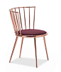 Amazing chair with copper finishing by Cantori, Italy