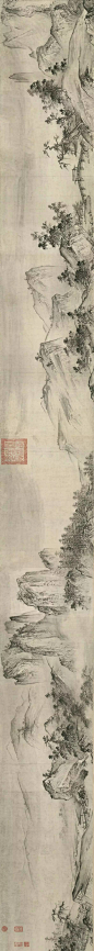 赏画｜台北故宫珍藏——夏圭（北宋）《溪山清远图》_筆墨 : 想要體驗一下江南的山水臥遊之旅嗎？ 自從宋朝的政治中心，由北方的開封遷移至杭州後，繪畫上的主要風格似乎也有所轉變。 另平顯（十四世紀）亦和陳川韻於後。 稍晚於馬遠的夏圭，是活動於寧宗…