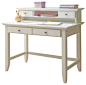 Home Styles Naples Student Desk and Hutch Set in White Finish transitional-desks
