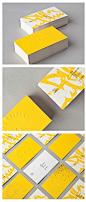 Yellow Identity Cards | Business Cards | The Design Inspiration