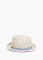 Straw fedora hat | MANGO MAN