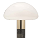 K&W Brass and Black Marble Table Lamp - Shop Nahoor online at Artemest
