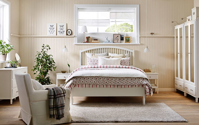 IKEA 打造你梦寐以求的田园风大卧室