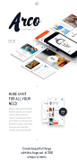 Arco - Mobile UI Kit : Create beautiful things with our awesome User Interface kit. It comes with 200 unique screens. Arco is a modern, clean and minimalistic UI Kit to upgrade your projects with over 800 elements to choose. Everything was made with a det