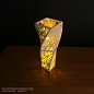 3D打印的螺旋烛台/花瓶。模型文件可在https://myminifactory.com/cn/  下载。设计师 Andrew Reynolds #灯# #卧室# #床头柜# 
