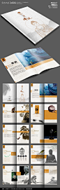 中国风佛教寺庙画册版式设计PSD素材下载_企业画册|宣传画册设计图片