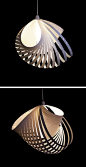 Nautilus Hanging Light // Kaigami. #lamp #pendant #chandelier #white #nautical