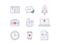 Dribbble - Simple icons freebie [PSD] by Pierre Borodin