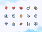 Wedding Icons : I've updated my wedding icon set with second style and experimented a bit with the overall presentation style. Now it stands out a bit from all my shop, but I just want to check how new look perfor...