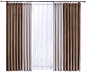 摩力克“连绵”简约现代定制落地窗窗帘客厅卧室半遮光成品定制