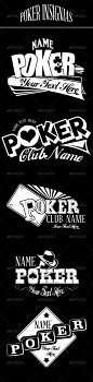 Poker Insignias - Badges & Stickers Web Elements