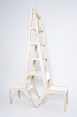 是梯子又是椅子还顺便是书架的设计Object