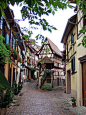 法国一个小镇——Eguisheim，仿佛置身画中。