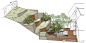 #花园设计# 一处网红花园解析！
希尔加德花园–台地秘境（美国.加州）
       Mary Barensfeld Architecture的新作Hilgard花园，位于加州伯克利大学的附近。这个花园旨在拓展业主的户外生活空间。业主的房子是一栋建于1964年的联排别墅，这些别墅每4栋连成一排，其中每栋都有自己的私人庭院。别 ​​​​...展开全文c
