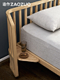 造作竖琴床 现代极简法式设计师 大户型进口实木床榫卯卧室双人床