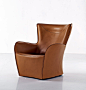 Bergere armchair / contemporary / steel / textile - MANDRAGUE - Molteni & C