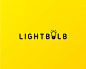 Lightbulb标志欣赏  灯泡 照明 黄色 灵感 创意 想法 字体设计