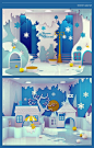 "Moominvalley" by Maria Yasko, via Behance: Children Plays, Kids Bedrooms Design, Design Projects, Playrooms Design, Winter Wonderland, Interiors Design, Bedrooms Decor, Kids Rooms, Entertainment Center